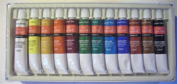 Ölfarben Set mit 12 Farben